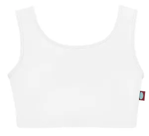 Girls UPF 50  Bikini Swim Tank | White