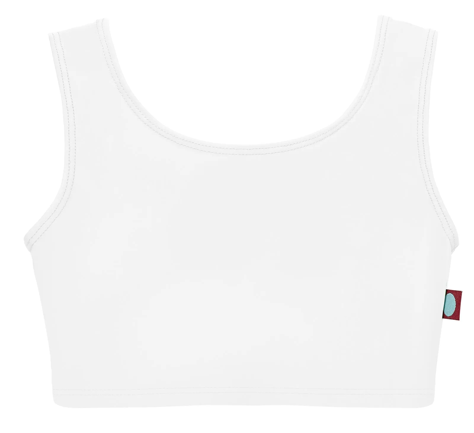 Girls UPF 50  Bikini Swim Tank | White