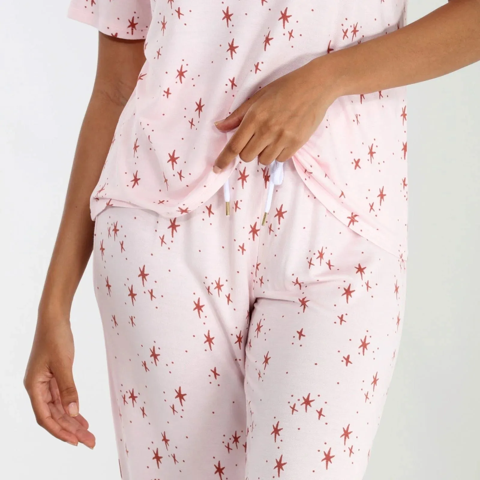 Good Times Lounge Set In Aurora Stars - Honeydew Intimates