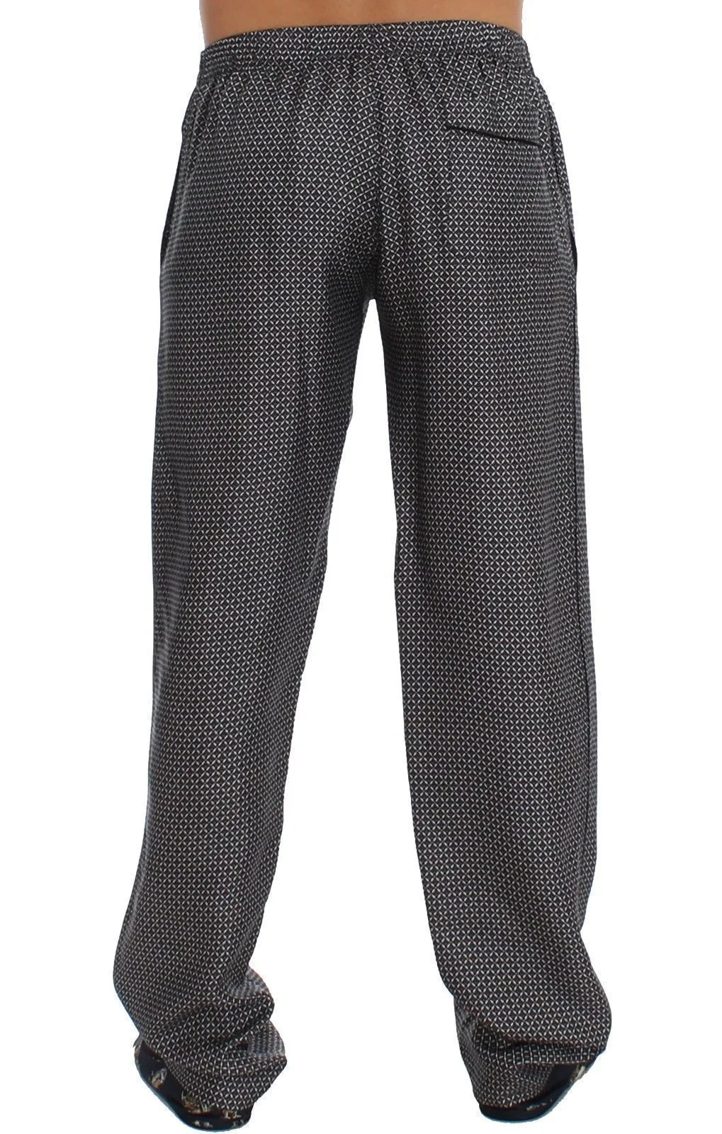 Gray SILK Pajama Lounge Pants Trousers Sleepwear