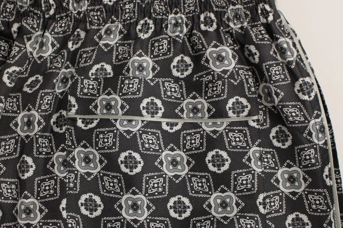 Gray SILK Pajama Lounge Pants