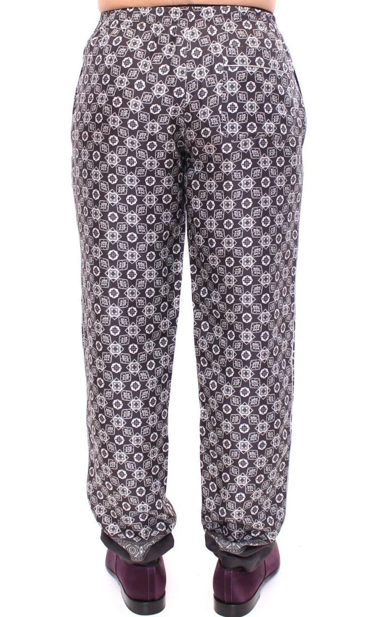 Gray SILK Pajama Lounge Pants