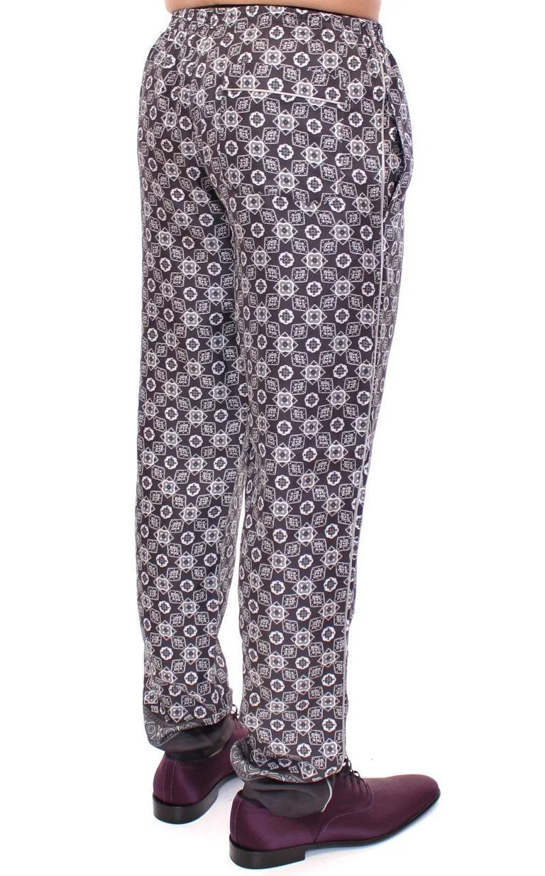 Gray SILK Pajama Lounge Pants