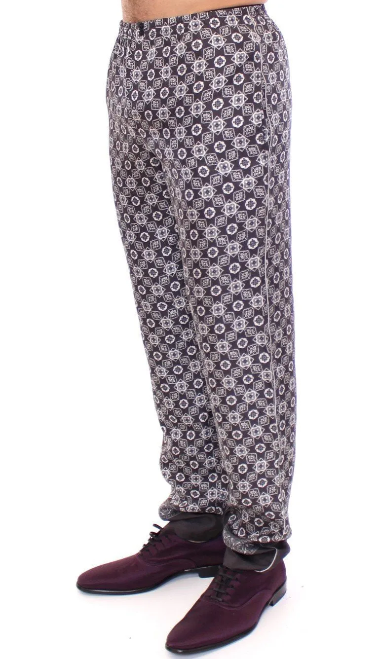 Gray SILK Pajama Lounge Pants