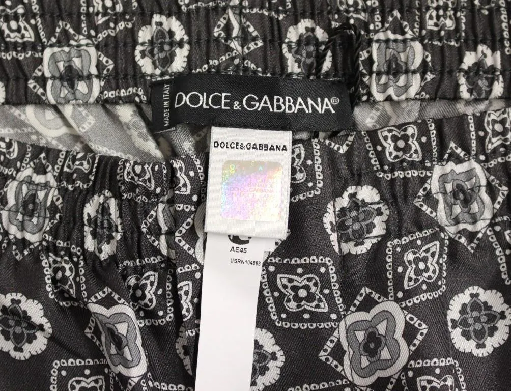 Gray SILK Pajama Lounge Pants