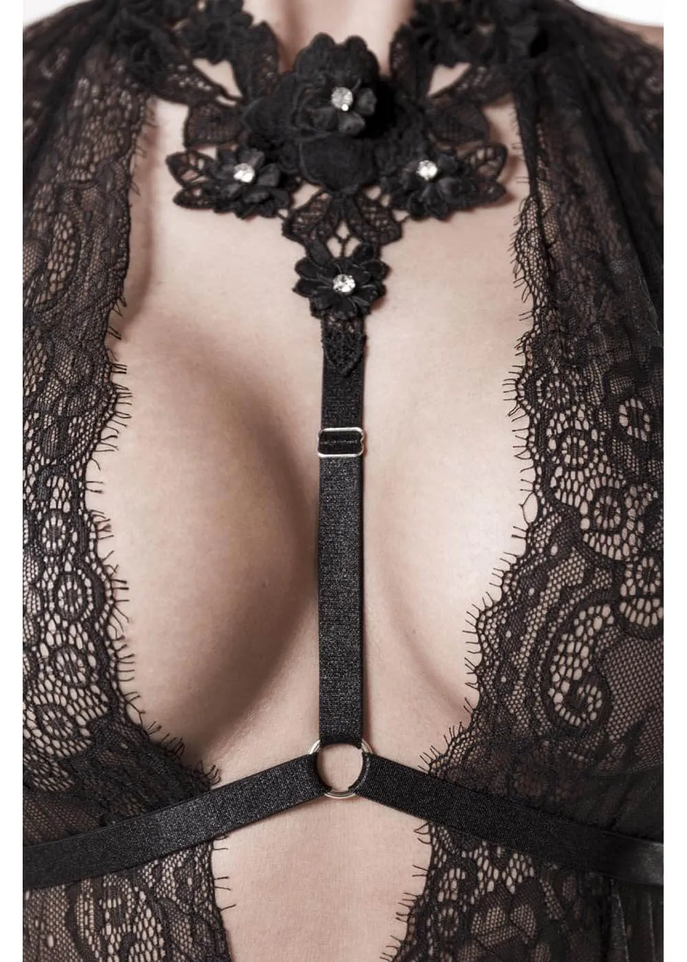 Gray Velvet Hannah Lace Set Black