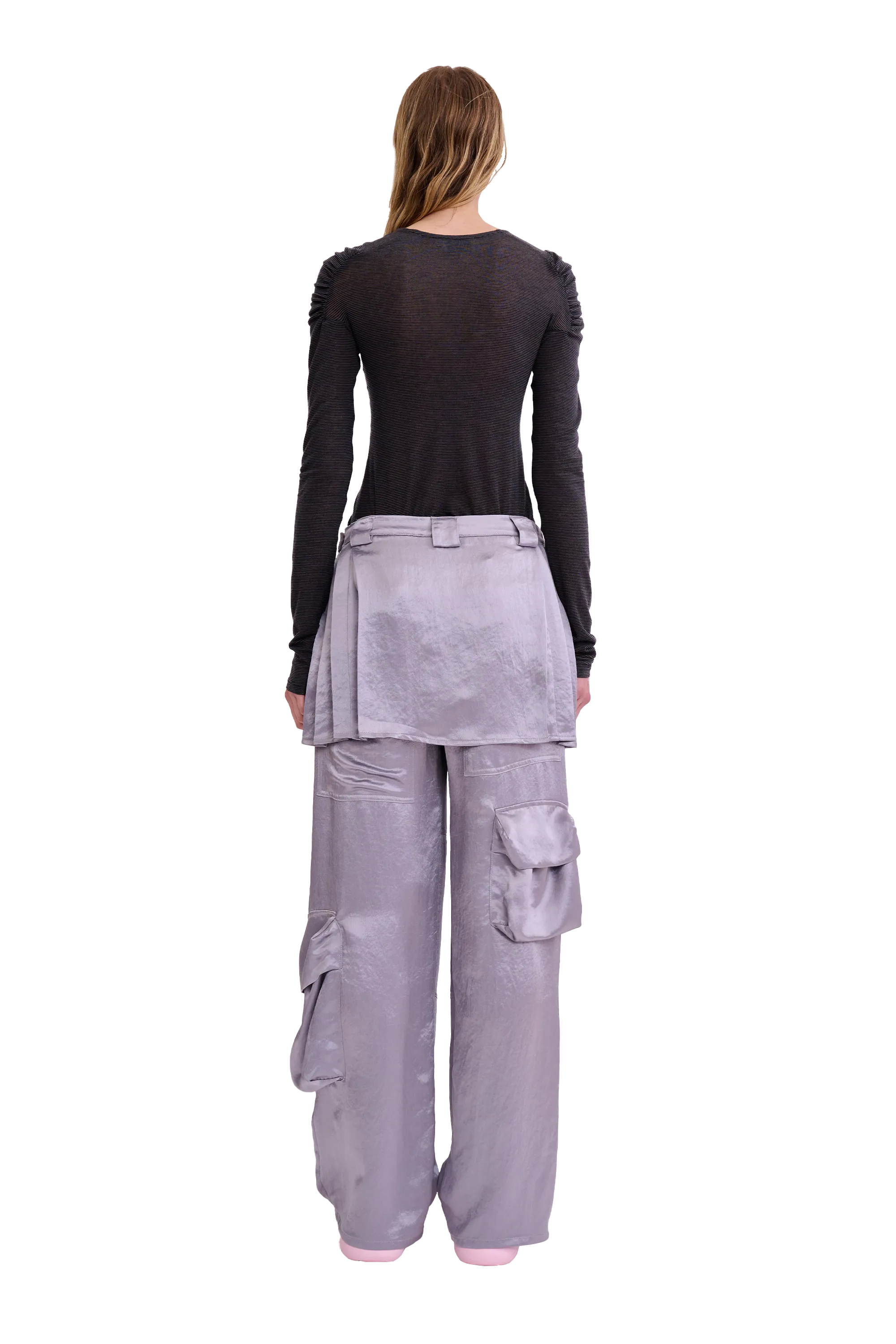 GREY CLOVER SKIRT CARGO PANT