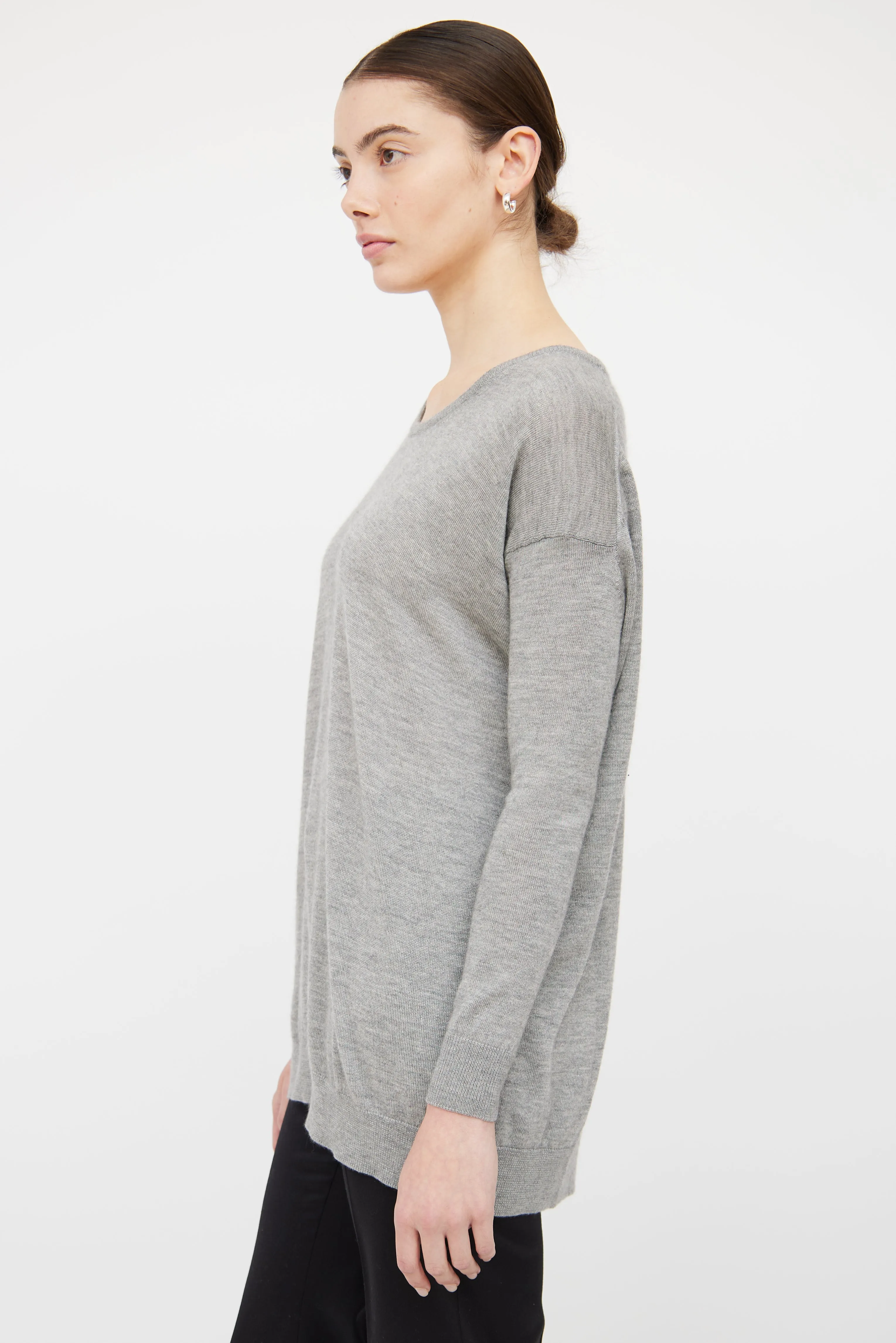 Grey Loose Fit Sweater