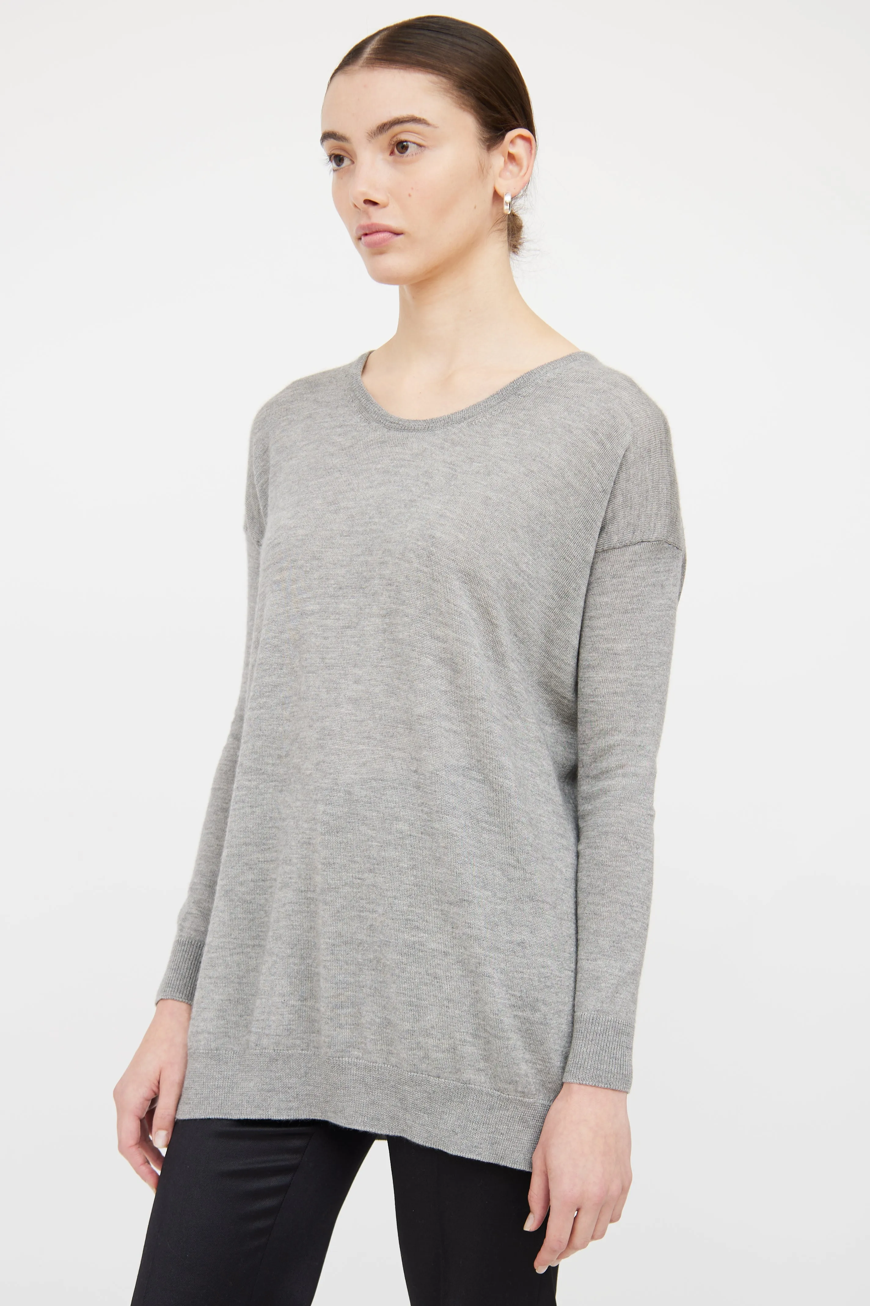 Grey Loose Fit Sweater