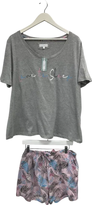 Grey Love To Sleep Short Set UK 18