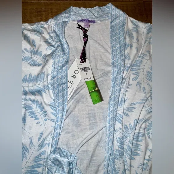 Hale Bob mid-length robe - size medium - so soft! Bamboo and Spandex - NWT