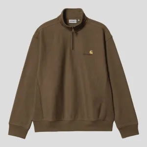 Half Zip American Script Sweatshirt - Lumber
