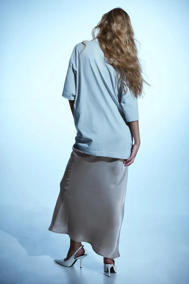 H&M flared skirt, gray