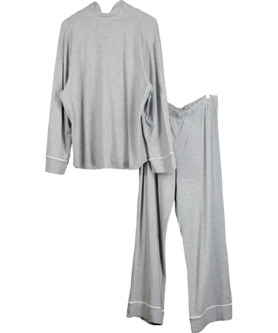 H&M Grey Viscose Blend Pyjama Set UK XL
