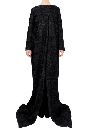 Hand Embroidered Maxi Coat