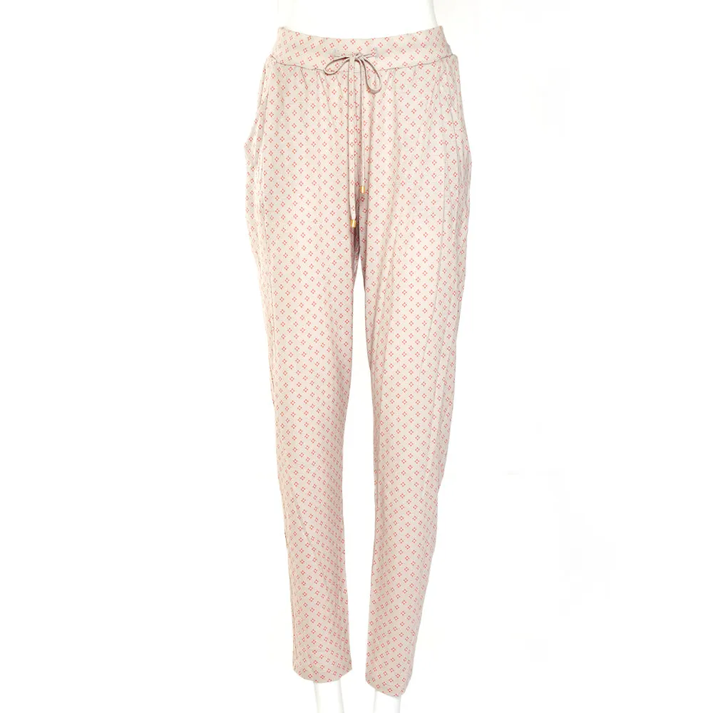 Hanro Sleep And Lounge Printed Knit Long Pant