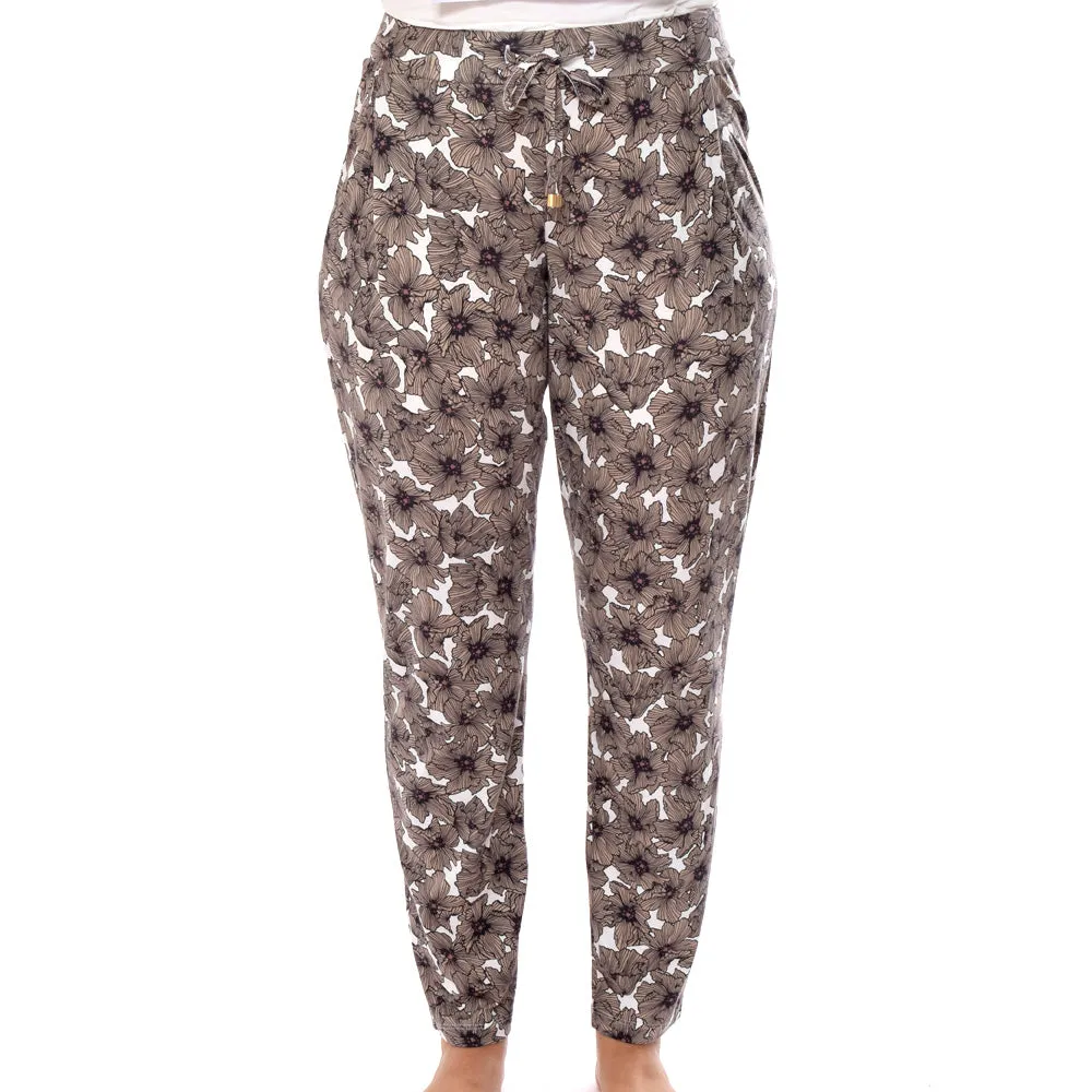 Hanro Sleep And Lounge Printed Knit Long Pant