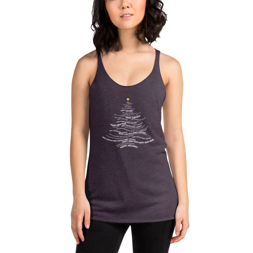 Happy Holidays in Every Way - Women's Racerback Tank