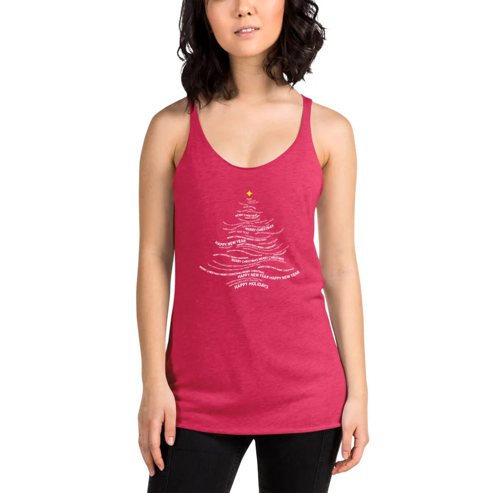 Happy Holidays in Every Way - Women's Racerback Tank