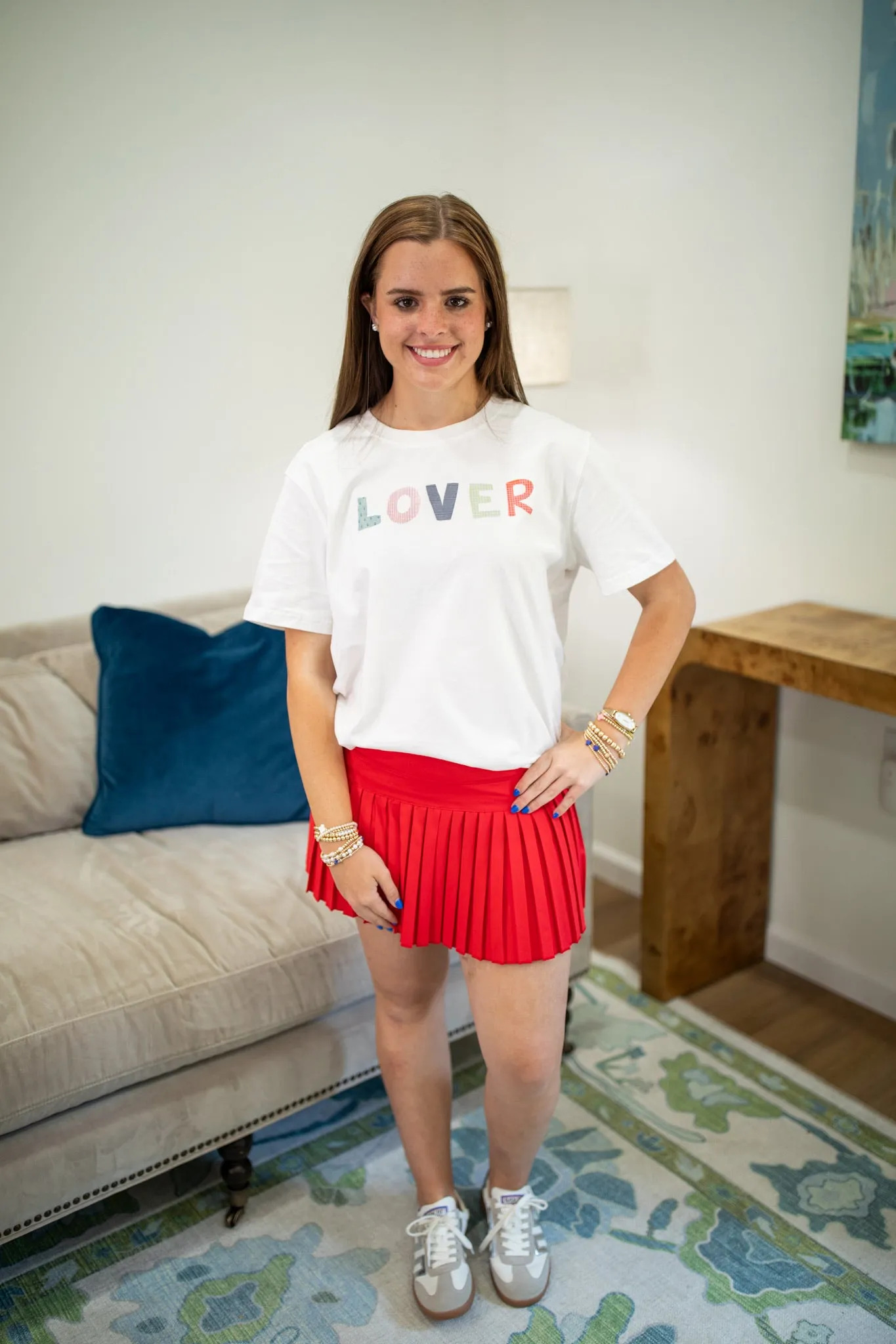 Hayden Tennis Skort in red