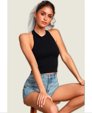 Hayley Racerback Brami Black