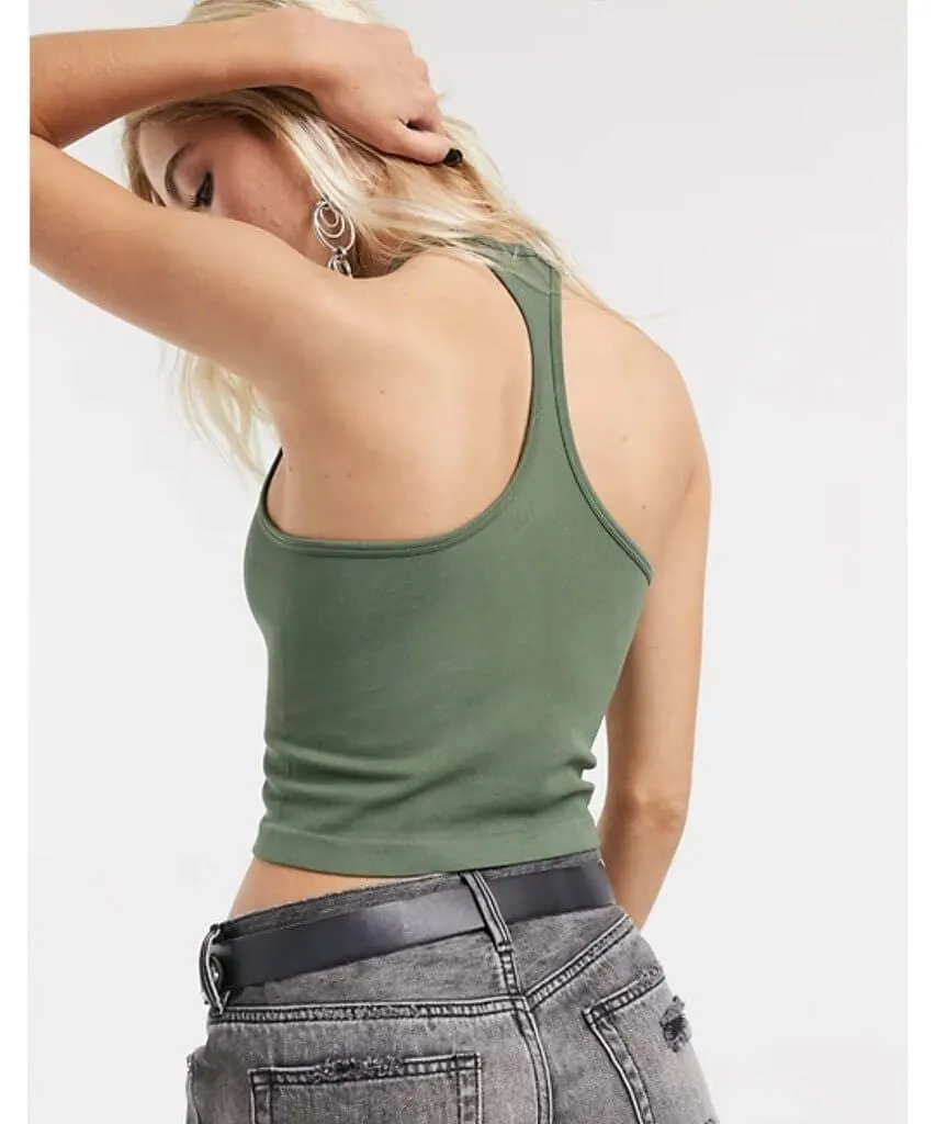 Hayley Racerback Brami Heather Army