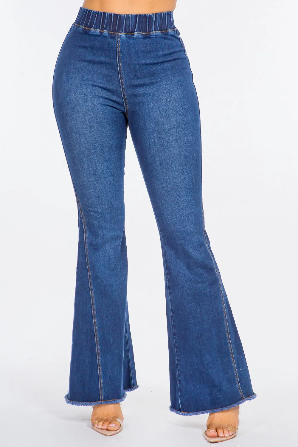 Hazel Blues® |  American Bazi High Waist Curvy Flare Jeans