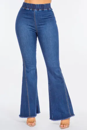 Hazel Blues® |  American Bazi High Waist Curvy Flare Jeans