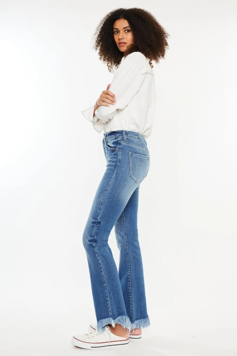 Hazel Blues® |  Kancan High Rise Frayed Hem Jeans