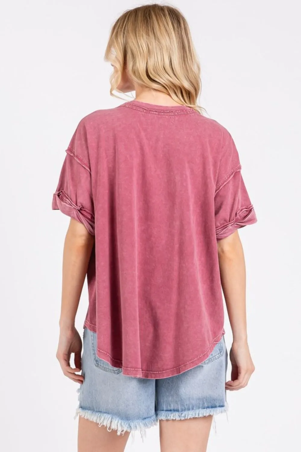 Hazel Blues® |  Mittoshop GAME DAY Round Neck Short Sleeve T-Shirt