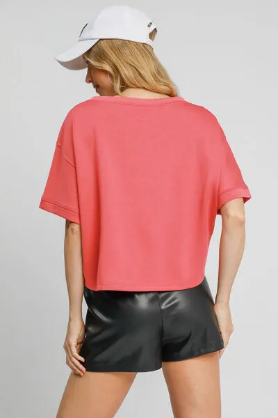 Hazel Blues® | Umgee Lightweight Cropped Sweatshirt