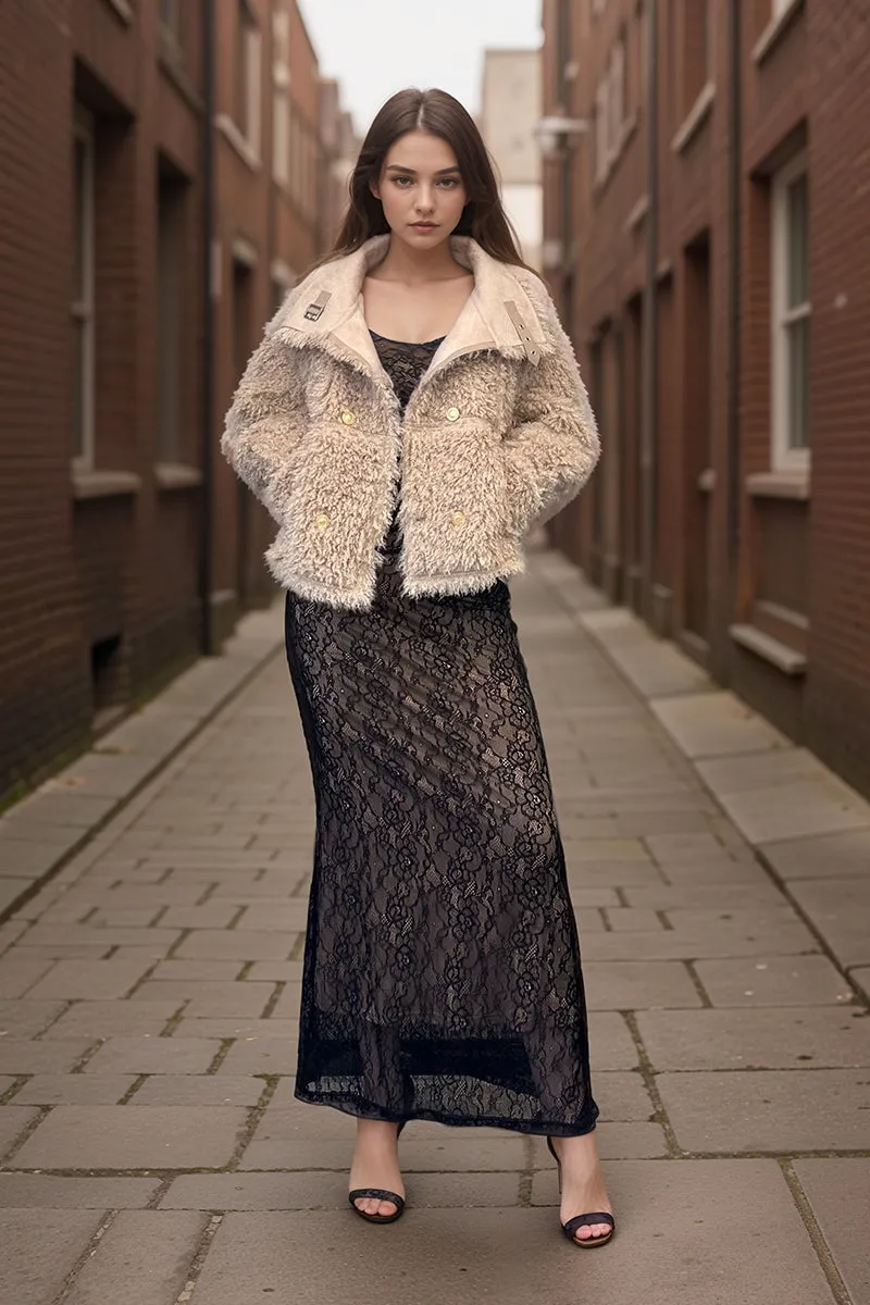HCT001 Faux Collar Coat Outerwear