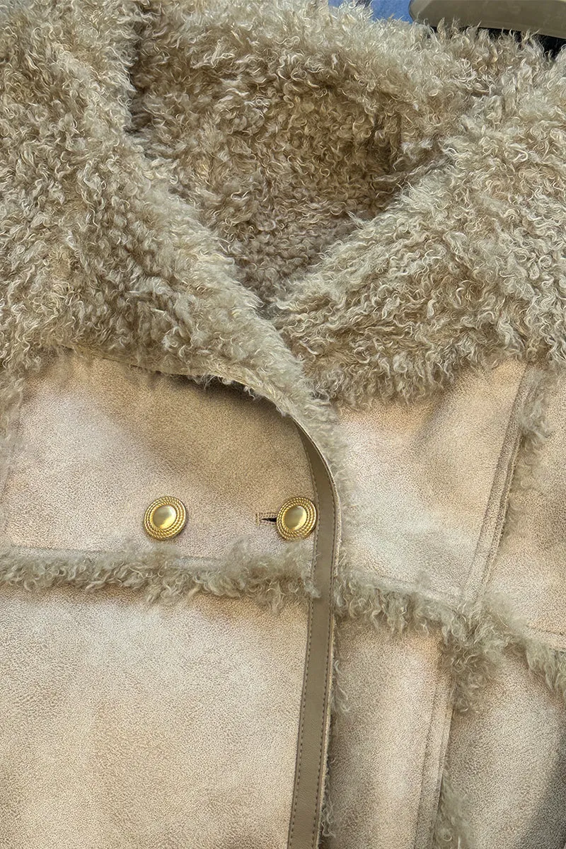 HCT001 Faux Collar Coat Outerwear