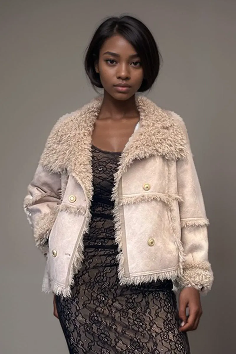 HCT001 Faux Collar Coat Outerwear