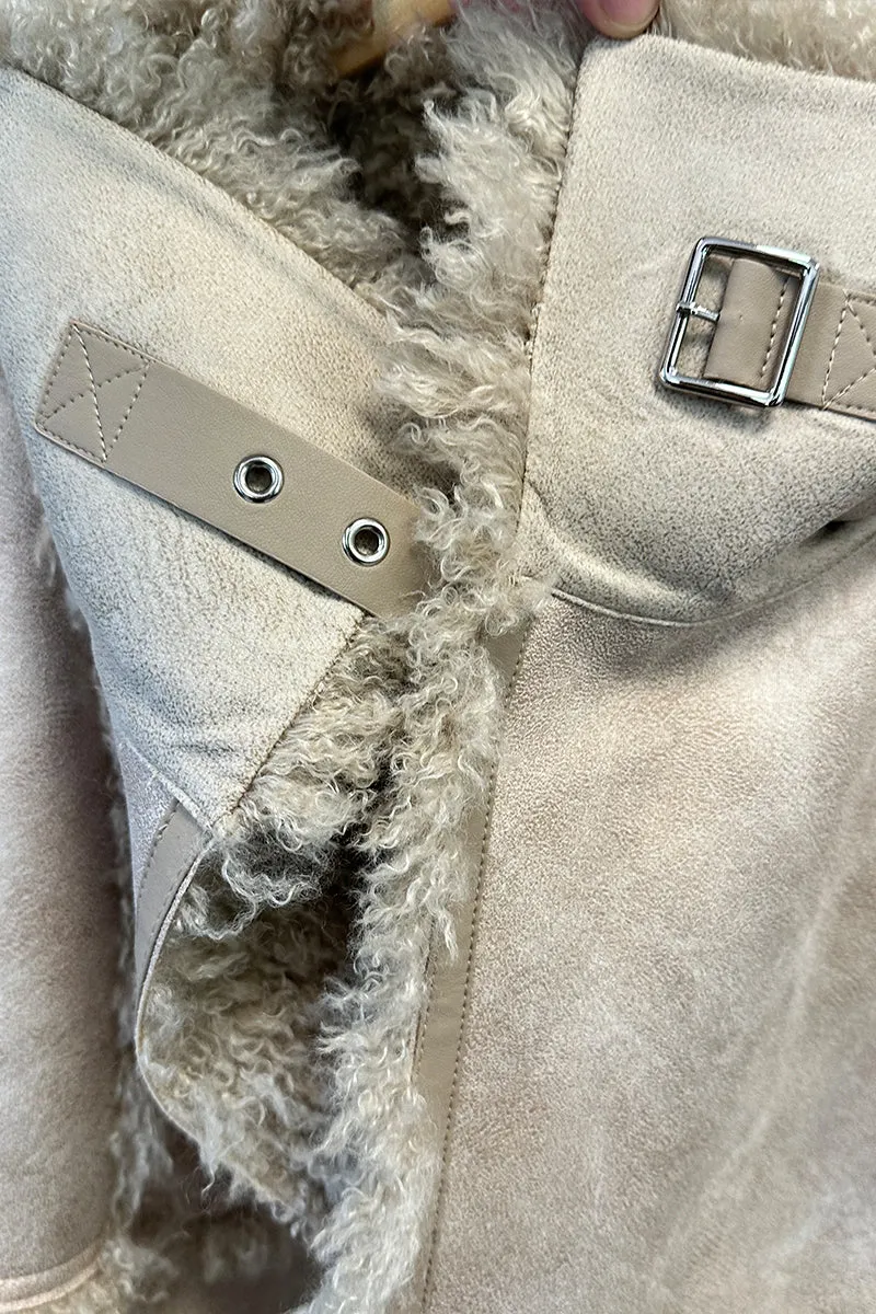 HCT001 Faux Collar Coat Outerwear