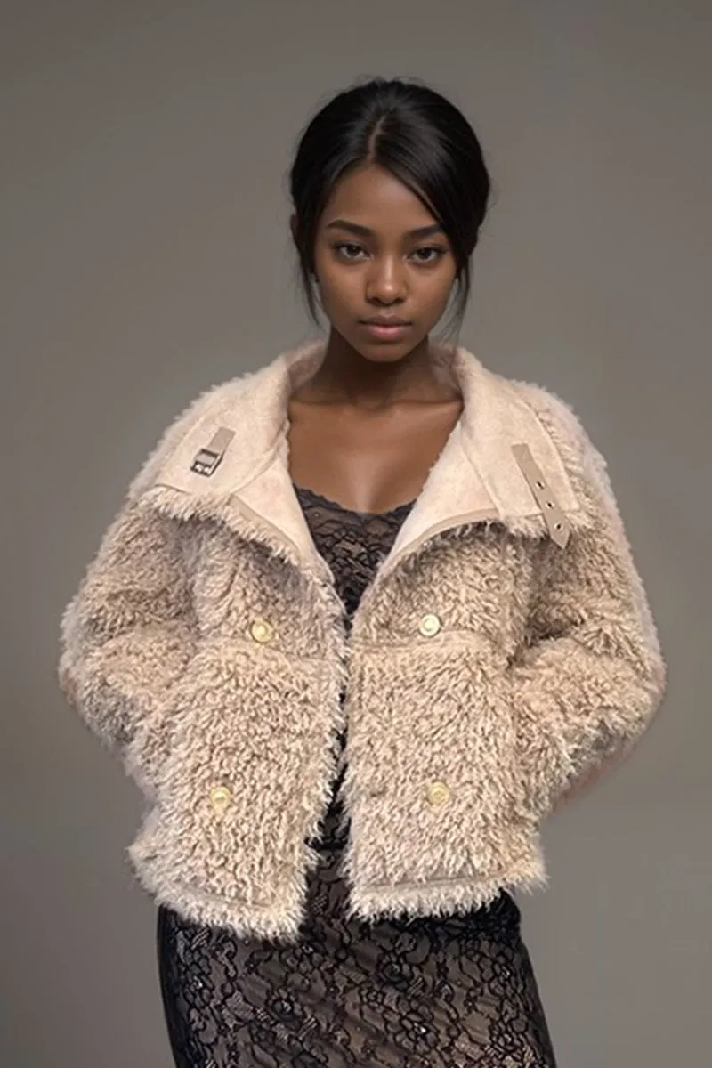 HCT001 Faux Collar Coat Outerwear
