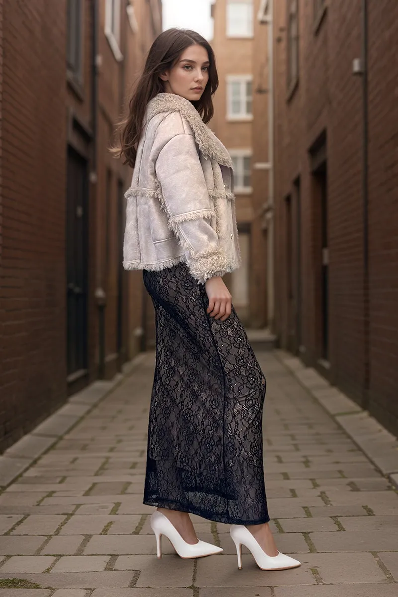 HCT001 Faux Collar Coat Outerwear