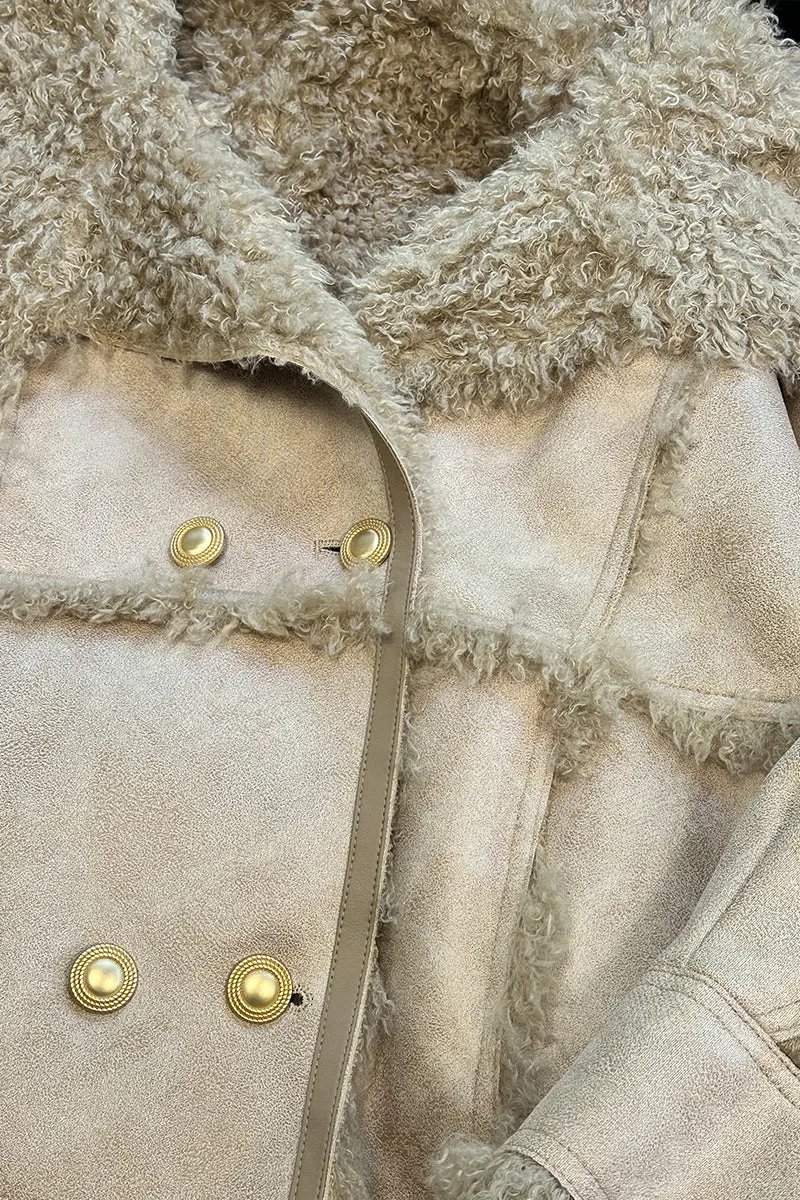 HCT001 Faux Collar Coat Outerwear