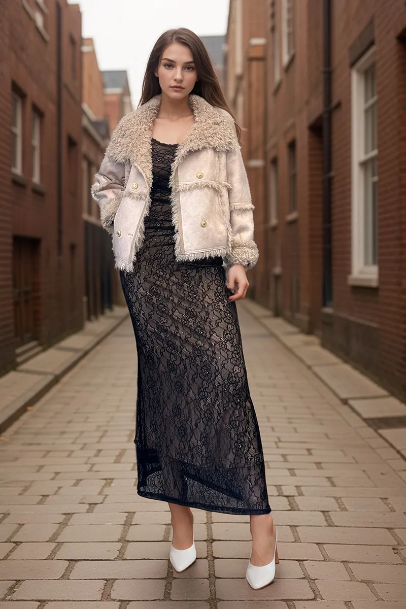 HCT001 Faux Collar Coat Outerwear
