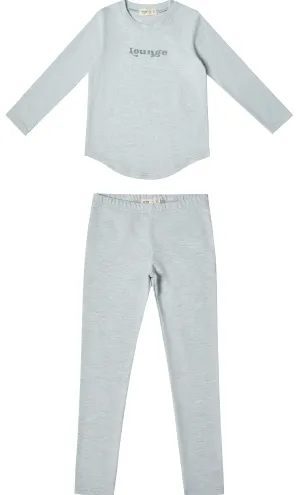 Heathered blue pajamas by Crew Lounge