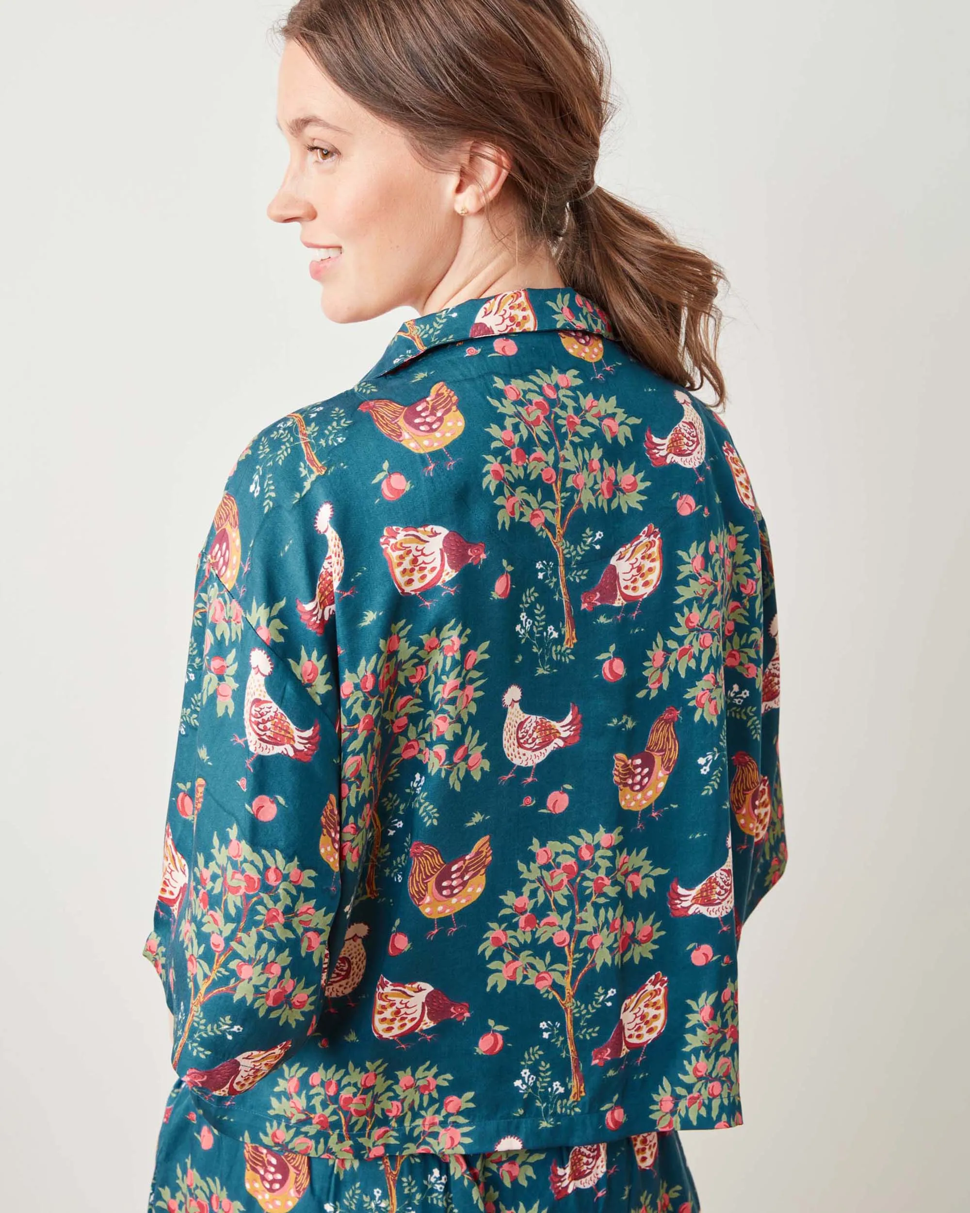 Hen House - Satin Wildest Dreams Set - Navy