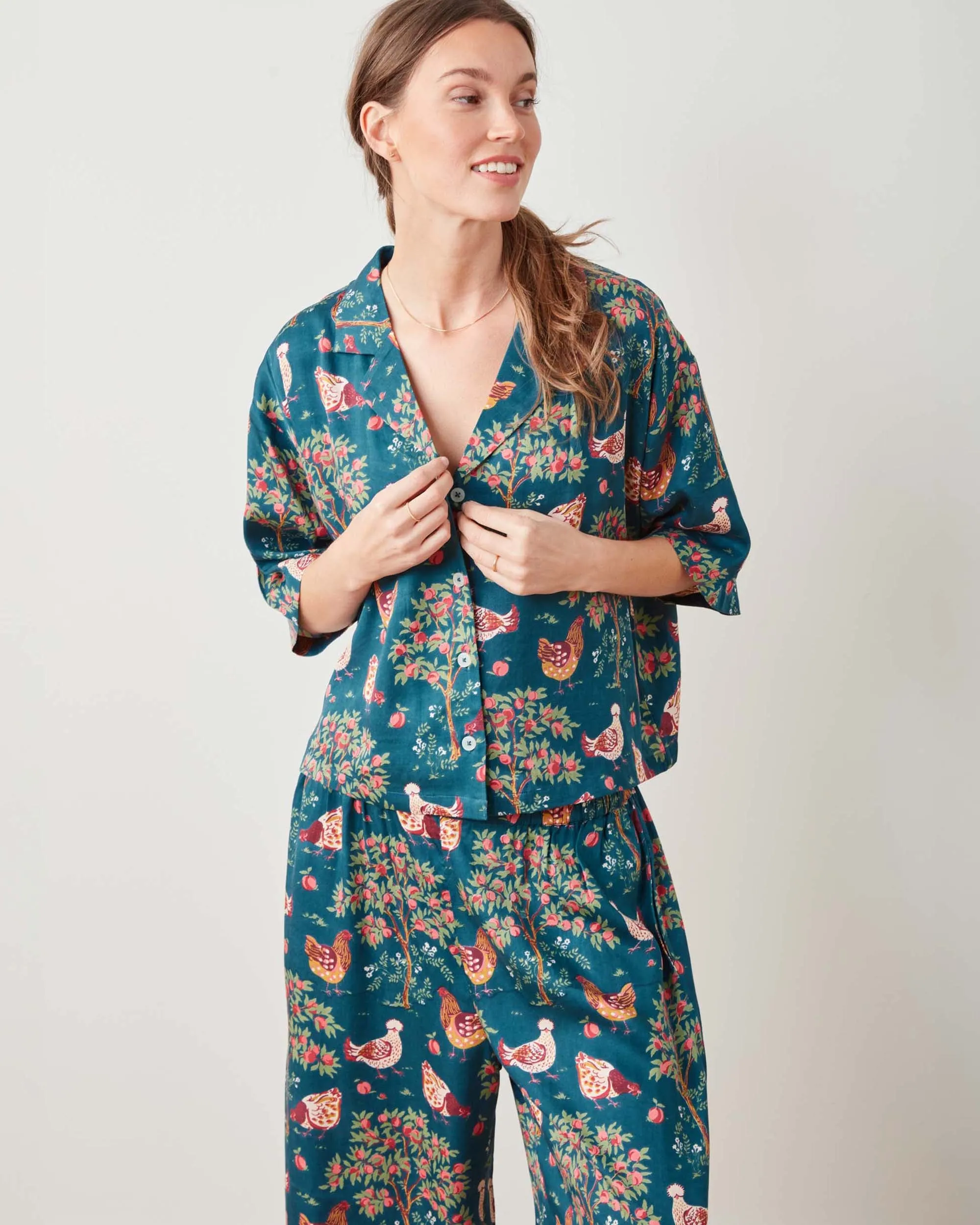Hen House - Tall Satin Wildest Dream Set - Navy