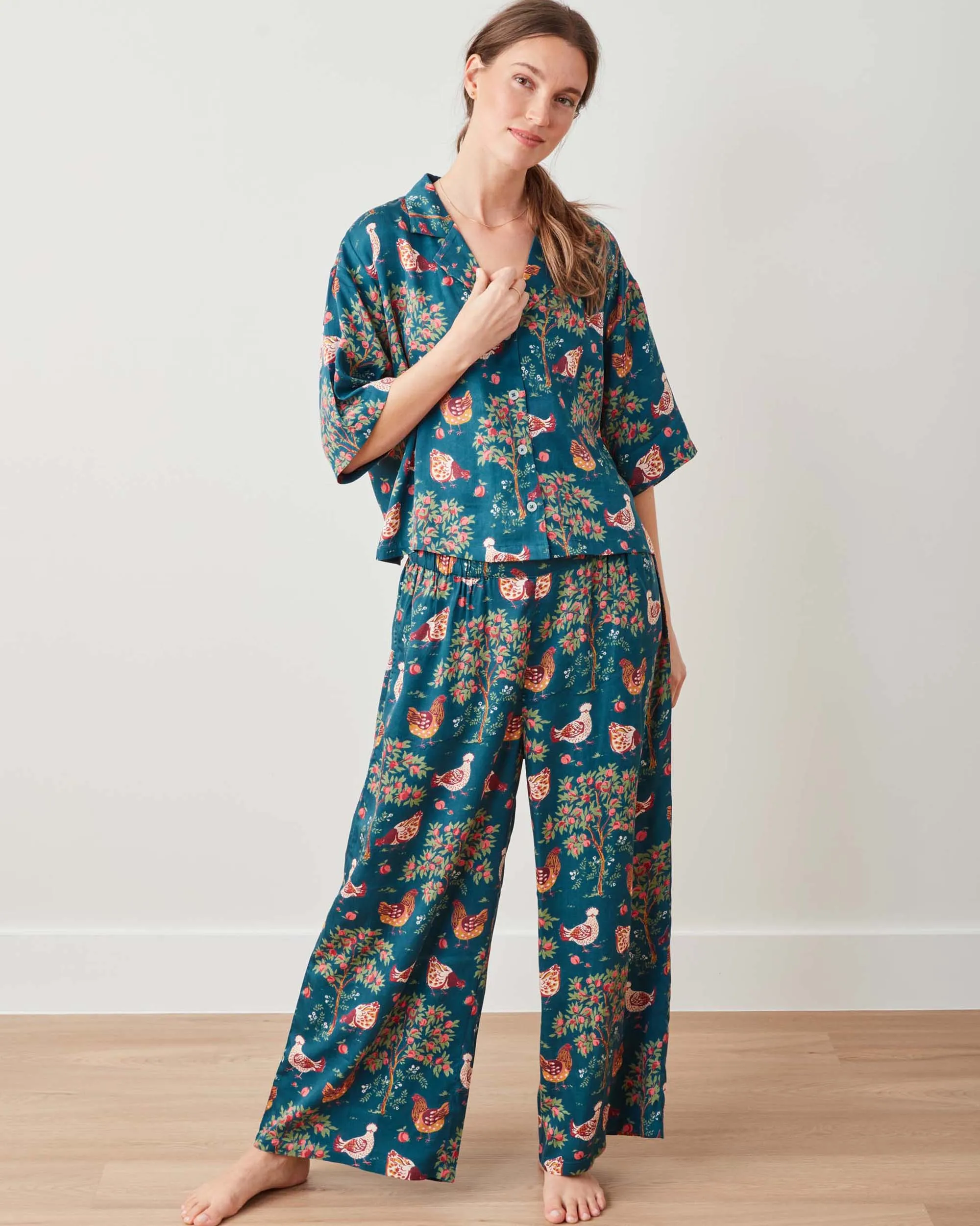 Hen House - Tall Satin Wildest Dream Set - Navy