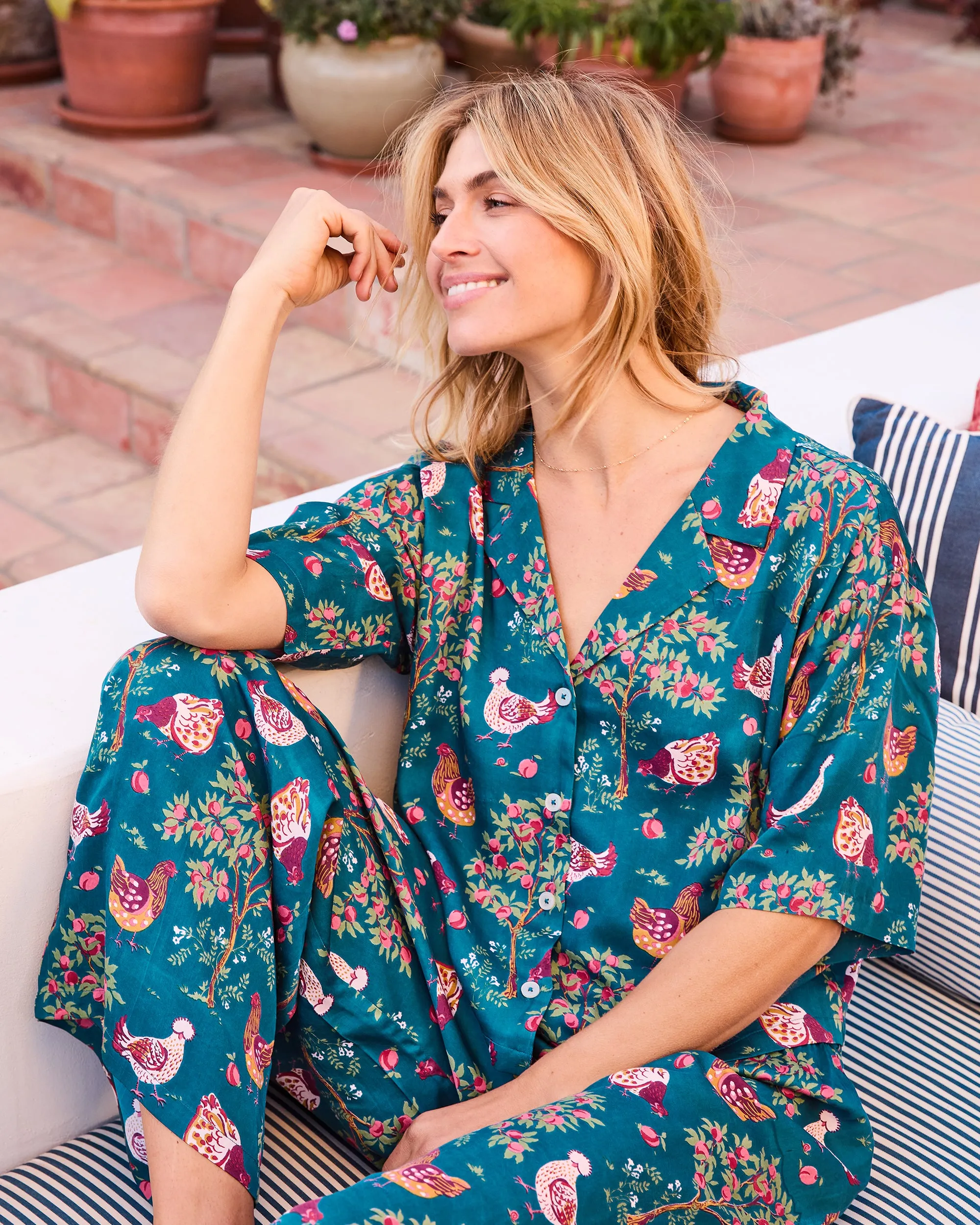Hen House - Tall Satin Wildest Dream Set - Navy