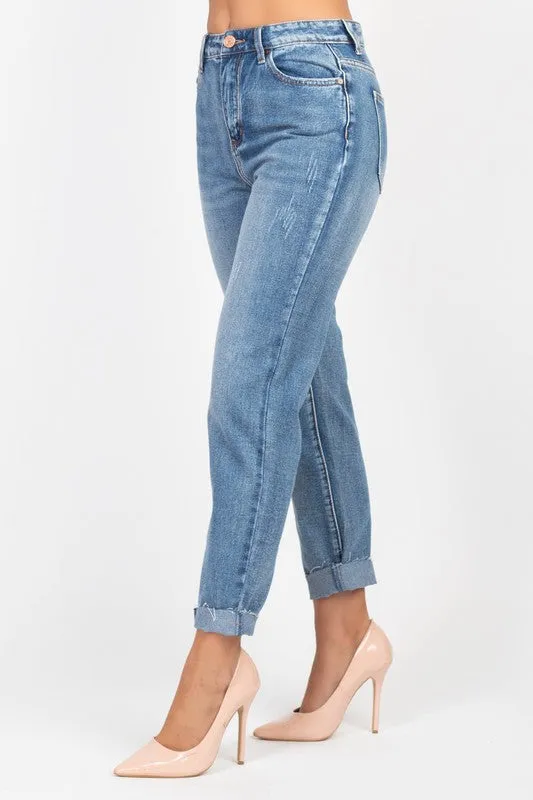HIGH WAIST BOYFRIEND JEANS