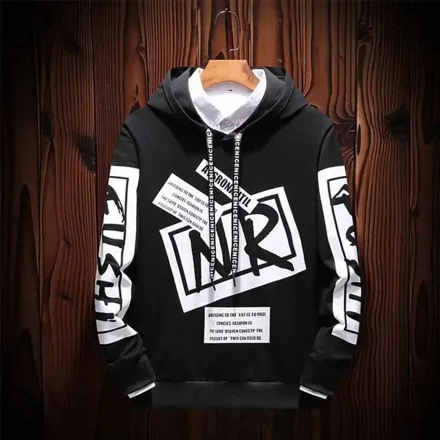 Hip Hop Street Wear men's casual hoodies