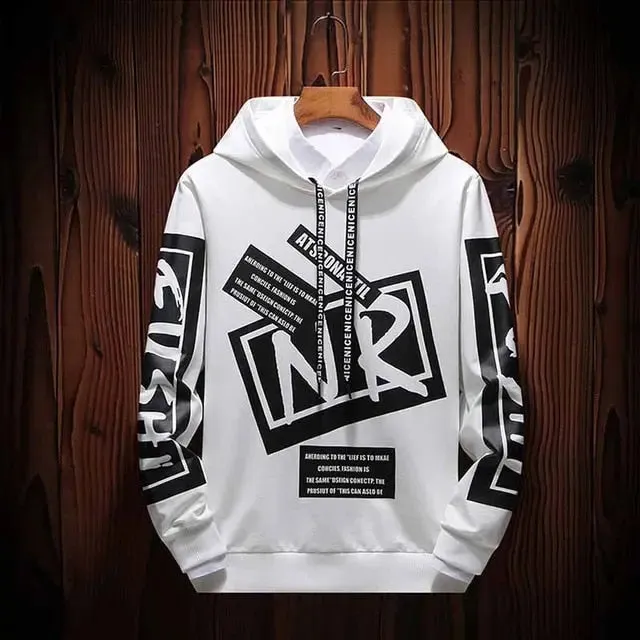 Hip Hop Street Wear men's casual hoodies