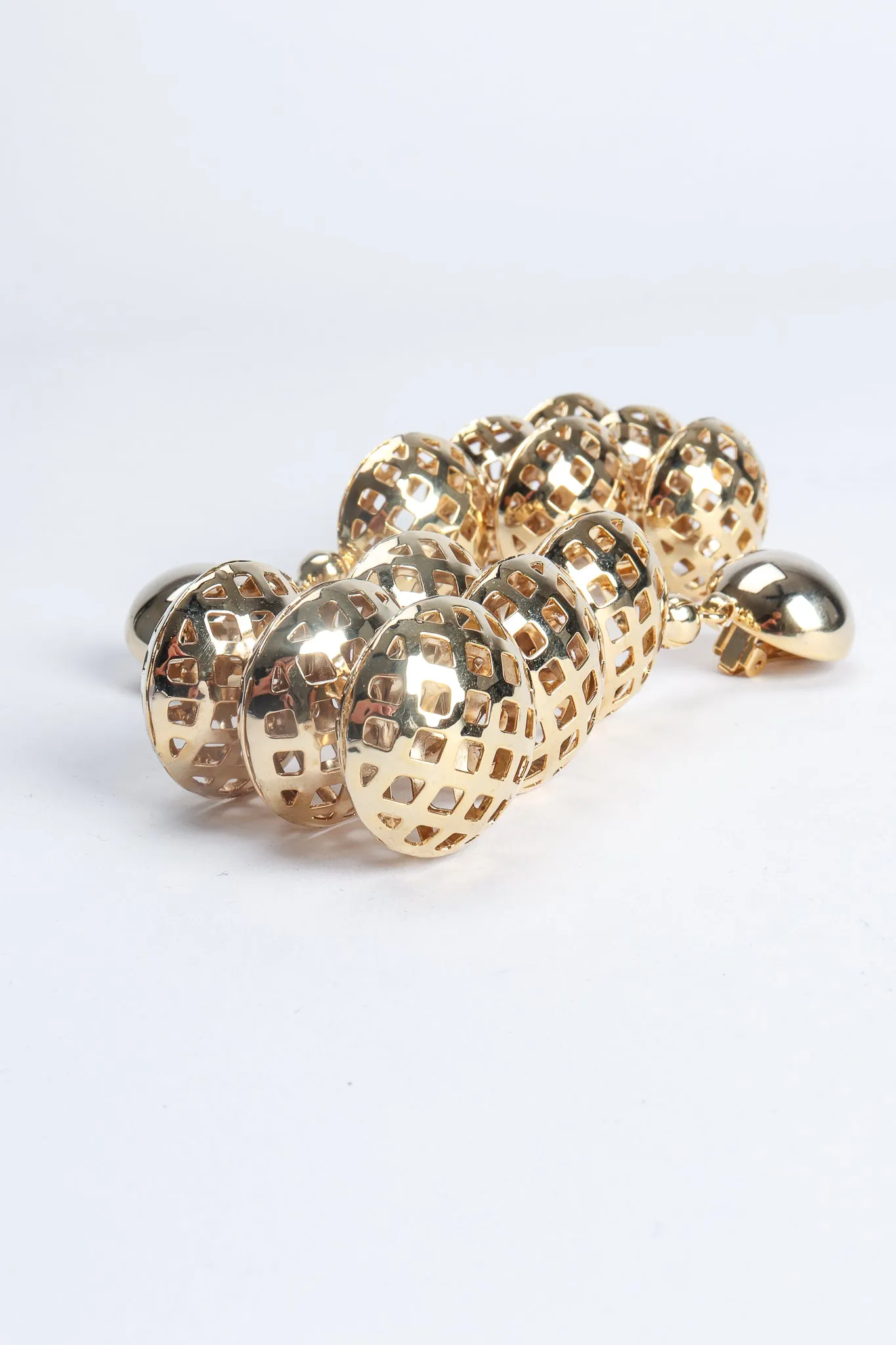 Honeycomb Pyramid Earrings