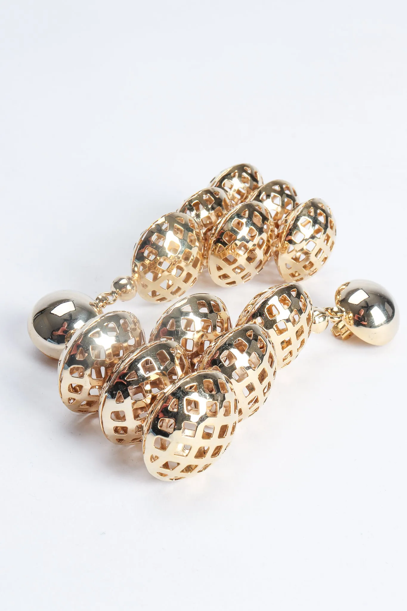 Honeycomb Pyramid Earrings