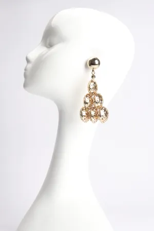 Honeycomb Pyramid Earrings
